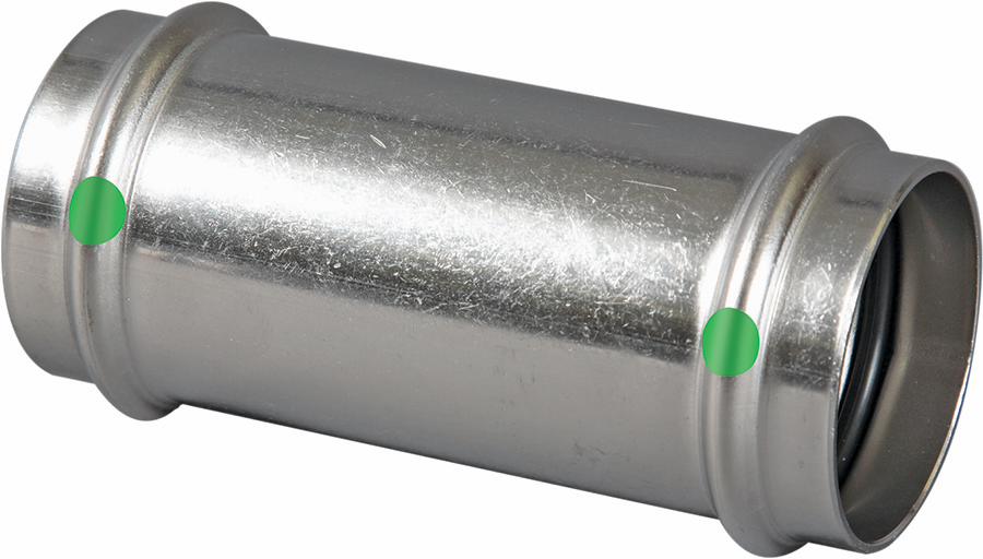 1/2 P/P STAINLESS STEEL CXC COUPLING L/STP