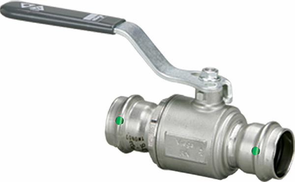 1-1/4" x 1-1/4" Viega ProPress ball valve P x P