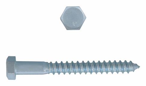HEX HD LAG BOLT PLTD