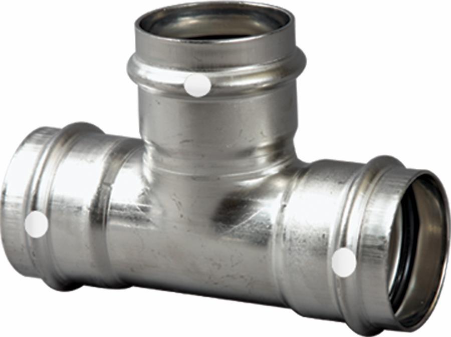 1 X1 X3/4 P/P STAINLESS STEEL TEE FKM