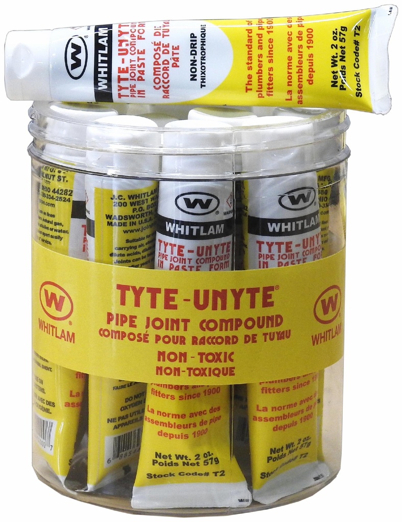 "TYTE-UNYTE" PIPE JOINT COMPOUND (BILINGUAL) - 2 oz.