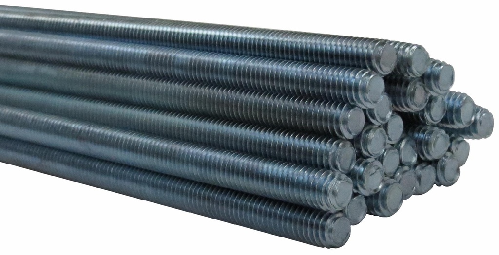 3/8" x 10' Threaded Rod Zinc Plated
