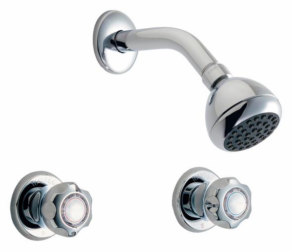 2-Handle Shower Faucet Trim