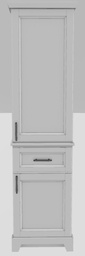 [2570585] 18" RH Linen Tower Bellrose Upper and Lower Doors with Bar Handles
