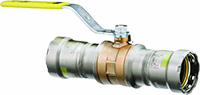 [6536161] Viega MegaPressG ball valve, bronze, carbon steel, P1: 3/4; P2: 3/4