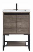 [2547900] Selby 24" x 18" 2-Door Vanity with Metal Base (Cabinet Only)