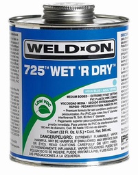 [7992600] 473ml 725 Wet 'R Dry PVC Cement Aqua Blue