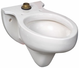 [1309048] Rapidway 1.6 GPF Wall Mounted Elongated Flushometer Bowl with Top Spud (Less Seat)