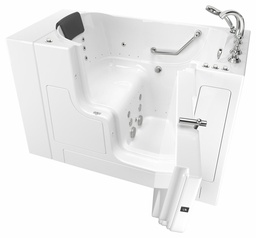 [1301500] Gelcoat Premium Series 32 x 52 Walk-In Bathtub with Combination of Air Spa and Whirlpool System RH Drain and Faucet