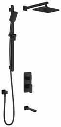 [3742320] Kareo TD3 Thermostatic Integrated Diverter Shower System with Wall Arm