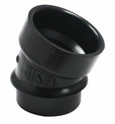 [7620067] ABS DWV 1 1/2" 22.5D STR ELL SPGXH BLK