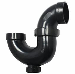 [7629935] ABS DWV 2" P TRAP UNION HXH BLK