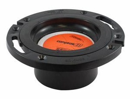 [7629932] ABS DWV 4X3" ADJ CLST FLNG W/ EO TSTP H BLK