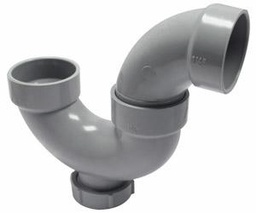 [7589922] PVC DWV 1 1/2" PTRAP SOL WELD W/ C/O & PLUG HXH