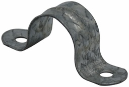 [3779700] 1/2" 2-Hole Pipe Strap Electro-Galvanized 45