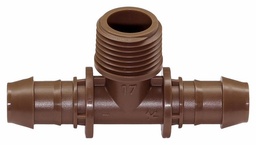 [4625110] 17mm Barb x 1/2 MPT x 17mm Barb Tee Male Adapter