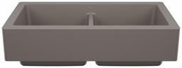 [1217889] Vintera 33 2 Bowl Apron Front Silgranit Sink