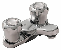 [3069331] Centerset Bathroom Faucet with Fluted Handles