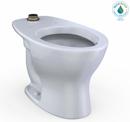 [1063160] Tornado Flush Commercial Flushometer Elongated Floor Mount Universal Height Toilet Bowl