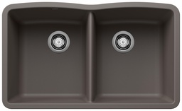 [1212442] Diamond U 2 Bowl Undermount Silgranit Sink