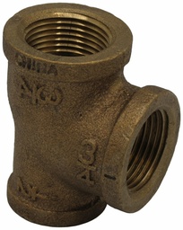 [7101090] 1 1/2 X 1 FIP TEE THREADED BRONZE - LEAD FREE