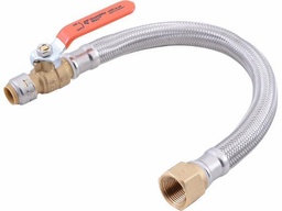 [1227100] 1/2 X 3/4FIP 18" CONN WITH BALL VALVE