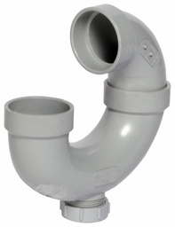 [7589923] 2" PVC DWV P TRAP W/ C/O HxH SYSTEM 15