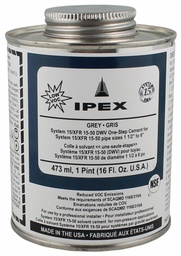 [7791302] 473ml System 15 DWV 1-Step PVC Cement Grey