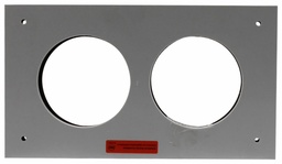 [7648632] 3" PVC FGV FACE PLATE ASSEMBLY - RECTANGLE SYSTEM 636