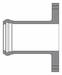 [7671110] 8" PVC ADAPTER CIOD DR18 BxFL T.B. FAB BLUE BRUTE