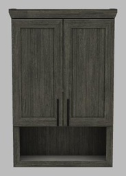 [2571035] 2-Door Bathroom Storage Cabinet Stained-Classic Modern Shaker