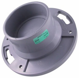 [7584248] 4"x3" PVC DWV CLOSET FLANGE W/ MLD TEST PLATE SYSTEM XFR