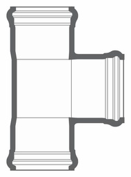 [7670982] 10" PVC TEE CIOD DR18 BxBxB BLUE BRUTE