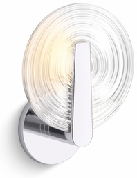 [2955513] Hint 1-Light Swirl Glass Sconce