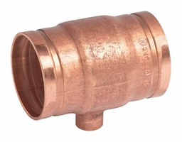 [6660725] 4" x 1-1/2" Grooved Wrot Copper Reducing Tee No. 626
