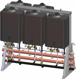 [3681420] 5 Unit Free Standing Rack with Sensei CX Tankless Water Heaters