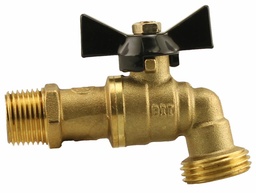 [7099902] 0852-05NL - 'Nl 1/2"Mpt 1/4turn Hose Bibb - Brass (Ball Type)'