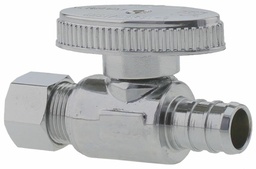 [3501002] 08SVS-05PNL - 'No Lead 1/2" Pex x 3/8"Comp 1/4 Turn,Straight Supply Valve'