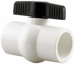 [7647040] 0929S-15 - '1-1/2" Slip PVC Ball Valve Epdm Seat - Epdm Stem O-Ring'