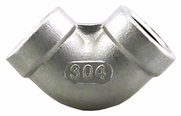 [7119900] SS304E-02 - '1/4" 304SS Elbow Iso4144'