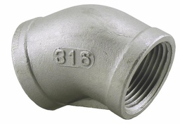 [7110570] SS316E4-10 - '1" 316SS 45' Elbow Iso4144'