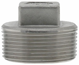 [7110975] SS316P-15 - '1-1/2"316SS Cored Plug Iso4144'