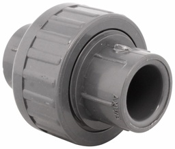 [7656500] 897-005 - '1/2" Union -O-Ring Slip x Slip Schedule 80 PVC'