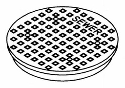 [7386364] F39 COVER - SEWER - DIPPED TF39CSA