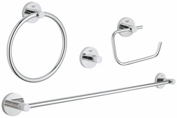 [7081130] Essentials Master Bathroom 4-in-1 Accessories Set