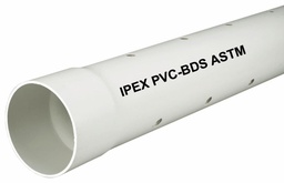 [7689087] 4"x10' PVC ASTM 2729 SEWER PERF PIPE B/E WHITE