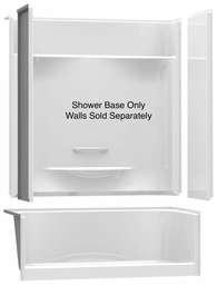 [6450235] KDS 3460 LH Drain Pinned Shower Base with RH Seat