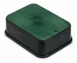 [4622785] 16 x 22 x 6 Jumbo Black Valve Box Extension with Green Overlapping Lid