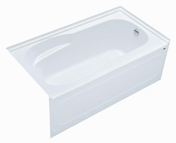 [3990535] Langley 59-7/8" x 32-1/2" Alcove Tub with RH Drain and Backrest