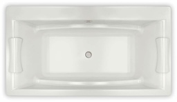[6452445] Optik C 66" x 36" Center Drain Drop-In Tub